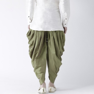 Men Green Solid Patiala Pyjamas